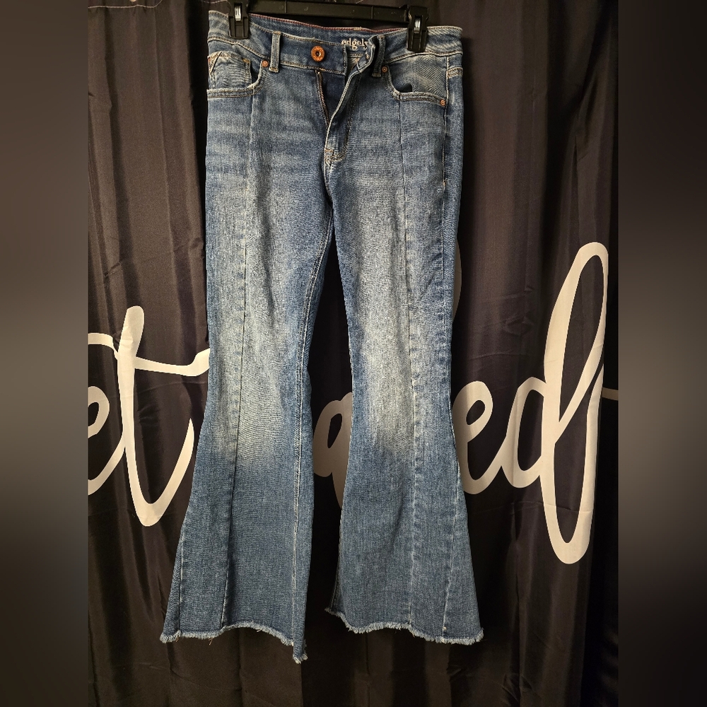 Maurices Women's Blue Flared Jeans